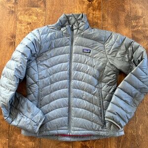 Patagonia packable puffer jacket grey size M